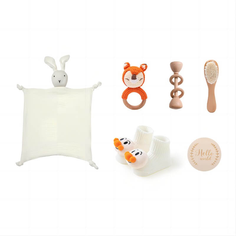 Pepe Toys™ Baby Bath Towel Shower Gift Set Fox