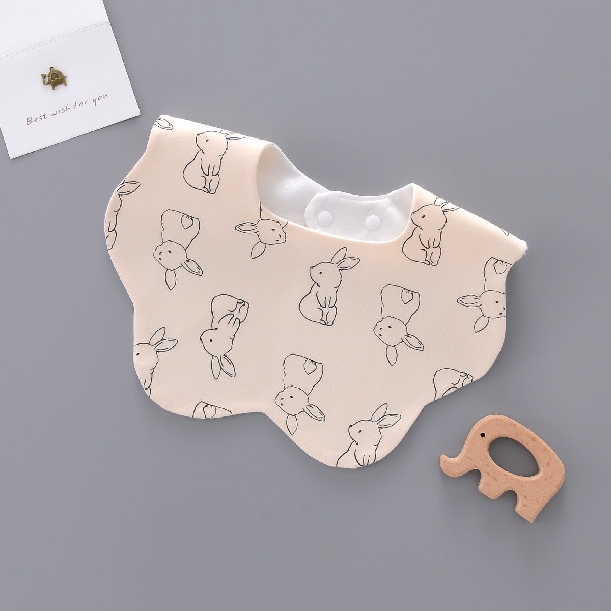 Baby Saliva Towel Newborn Bib Pocket Cotton Bunny