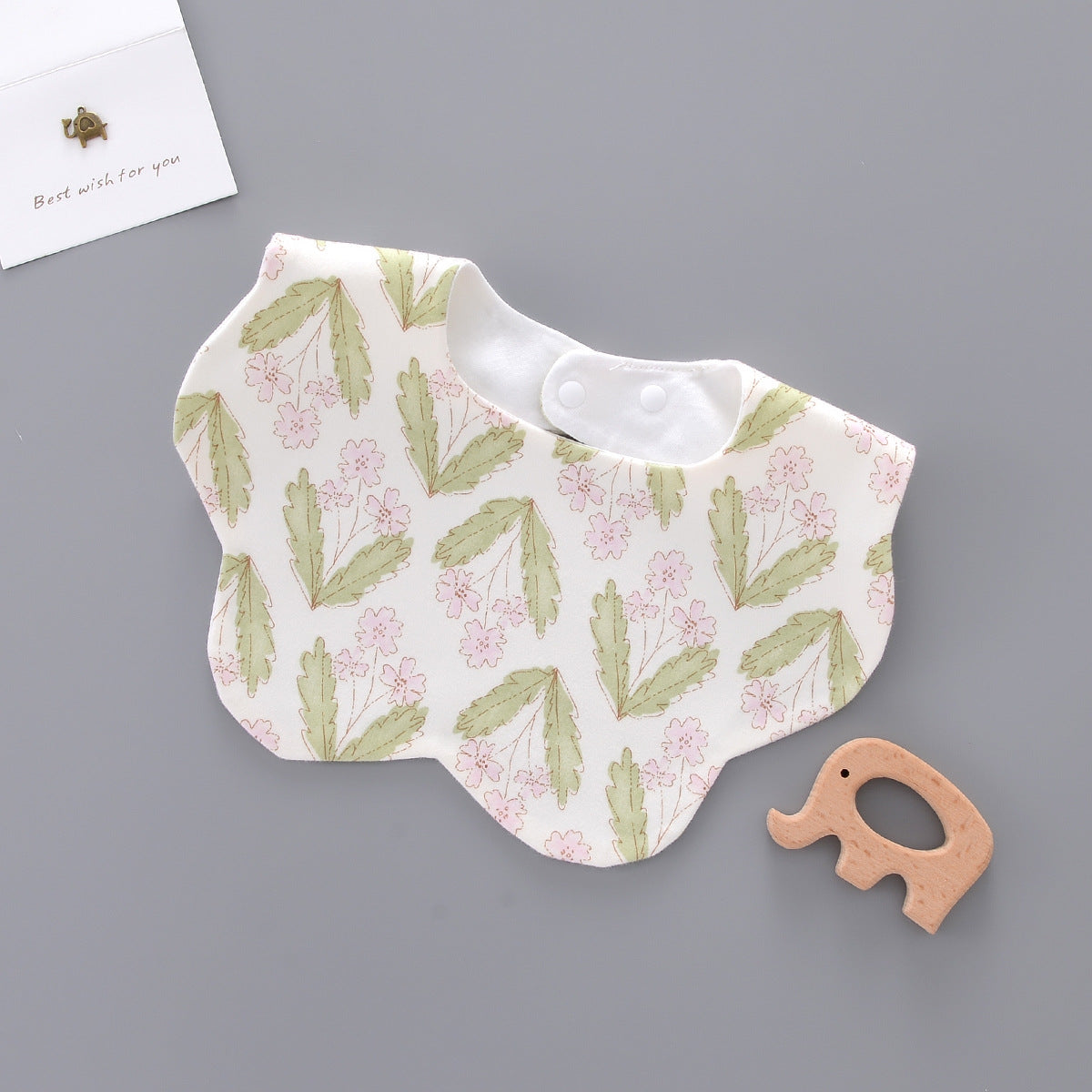 Baby Saliva Towel Newborn Bib Pocket Cotton Flower