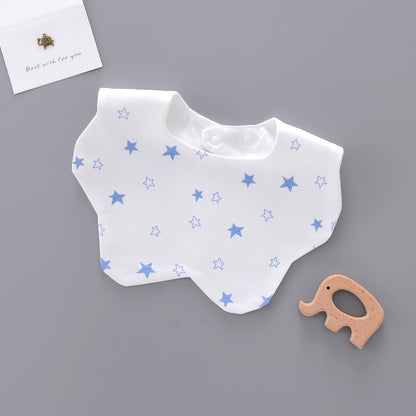 Baby Saliva Towel Newborn Bib Pocket Cotton Star