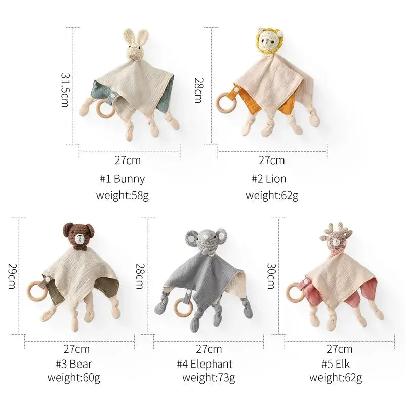 Sizes Of Baby Sleeping Doll With Appease Teether 