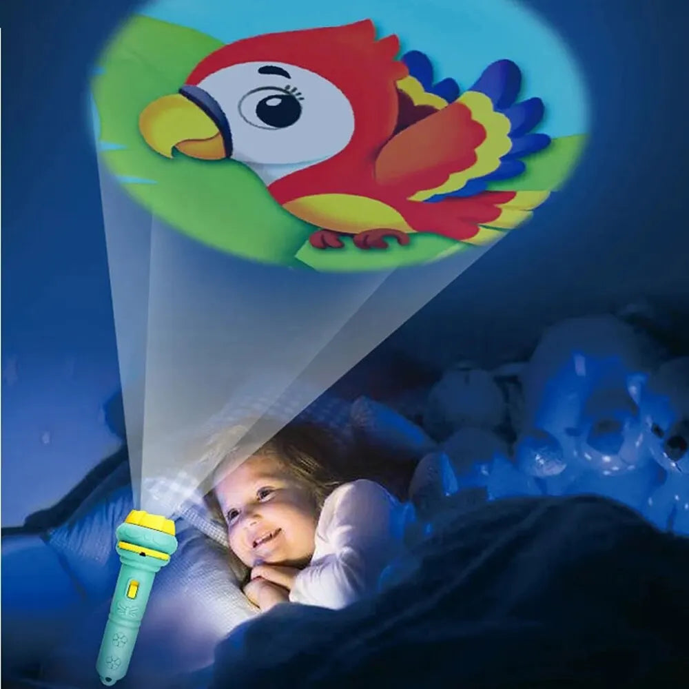 Flashlight-Projector-Toy-Fun-Cognition-Bedtime-Education