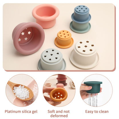 Montessori-High-Quality-Silicone-Baby-Stacking-Cups