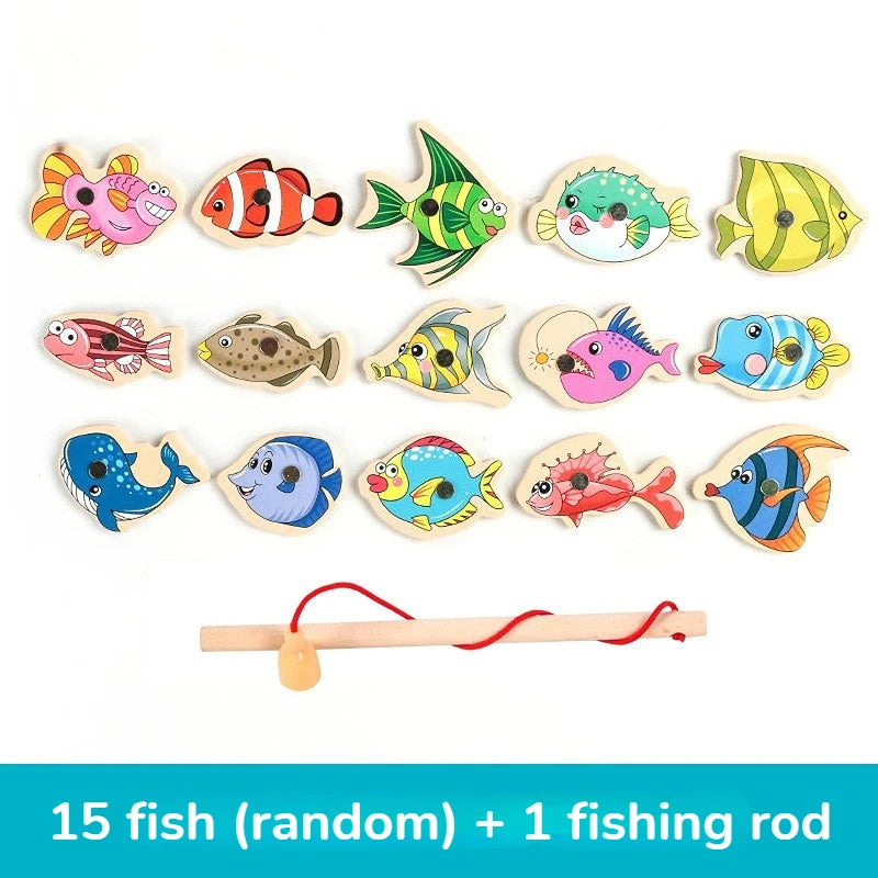 Montessori-Wooden-Magnetic-Fishing-Toys-15-Fish