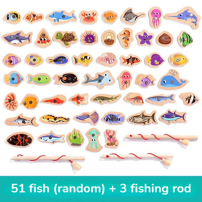 Montessori-Wooden-Magnetic-Fishing-Toys-51-Fish