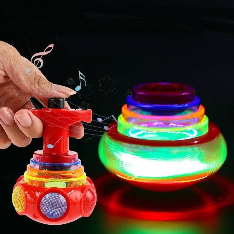 Music-Flashing-Spinners-Toy-With-Launcher