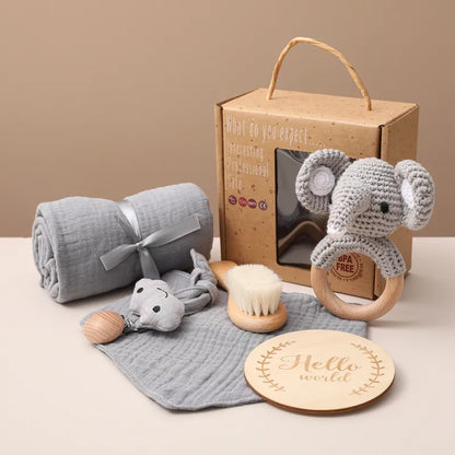 Handmade Baby Bath Toy Shower Gift Set Gray