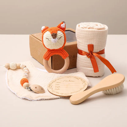 Handmade Baby Bath Toy Shower Gift Set White