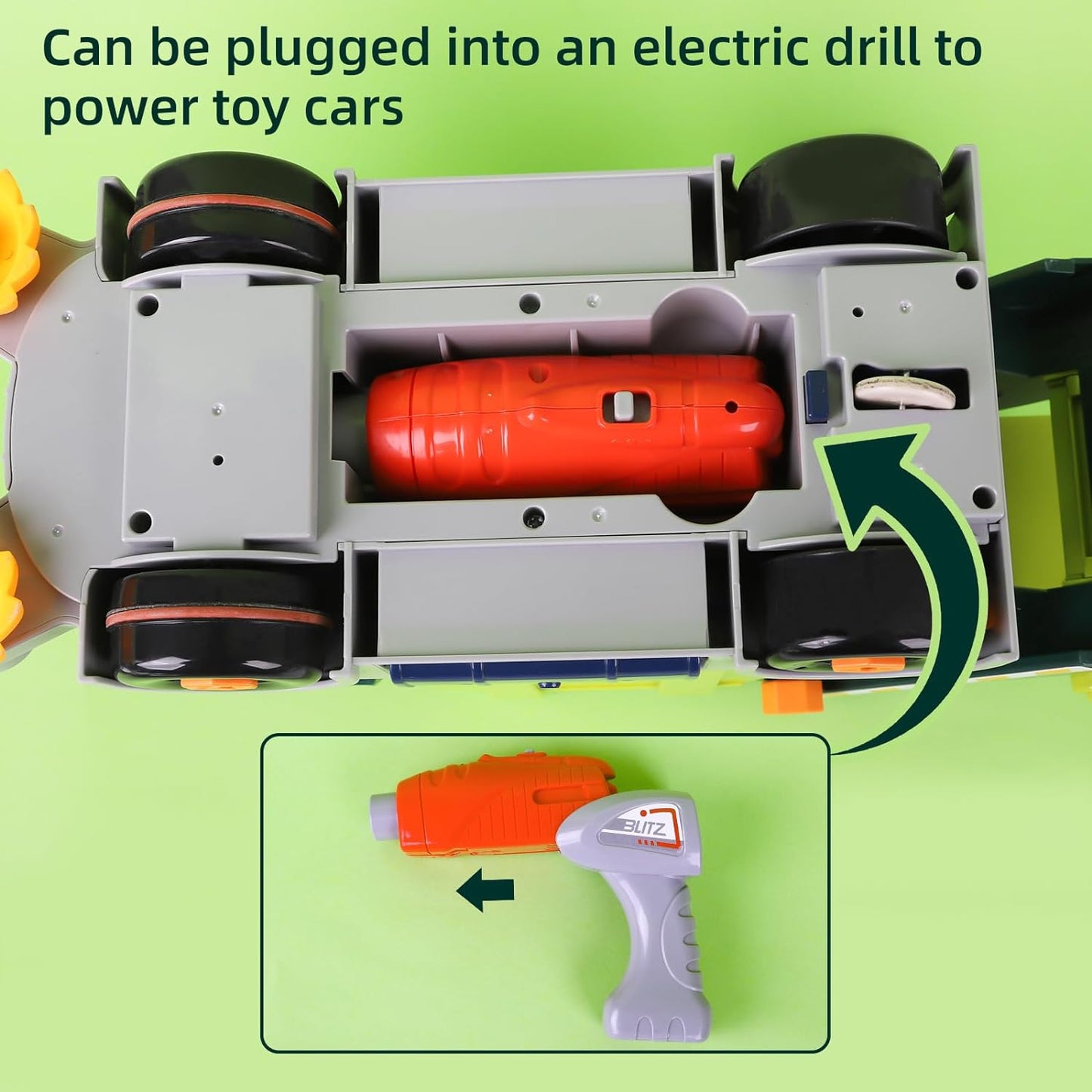 Take-Apart-Toy-Garbage-Truck-with-Electric-Drill