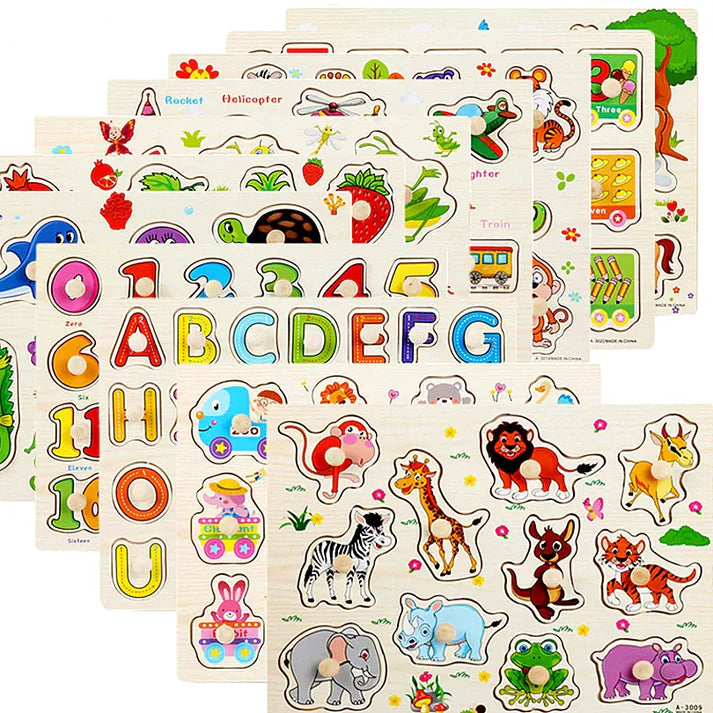 Wooden Puzzle Learning DIY Toys