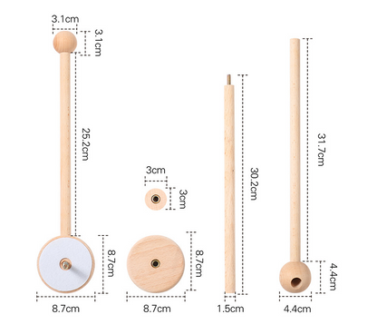 Baby Wooden Bed Bell Bracket Mobile Size