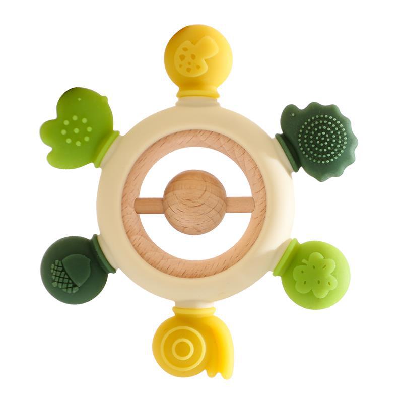 Sensory chew Toys for Baby with Rattle